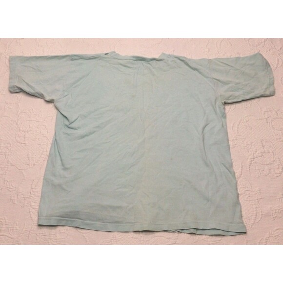 Raining Cats Dogs WA 80s Vintage Blue Graphic Shirt Mens XL Poly Prints Hawaii - Picture 2 of 7